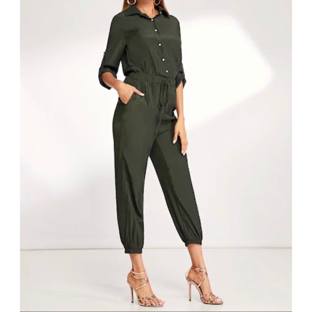 Army Green Jumpsuit